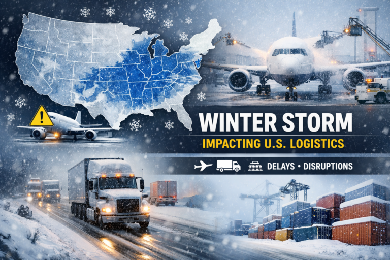 Widespread Winter Storm Disrupts Transportation and Logistics Across the United States
